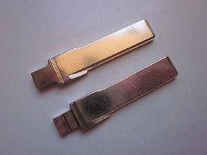 2 X NEW REPLACEMENT FLIP KEY REMOTE UNCUT KEY BLADE BLANK (SHORT) - Picture 1 of 2