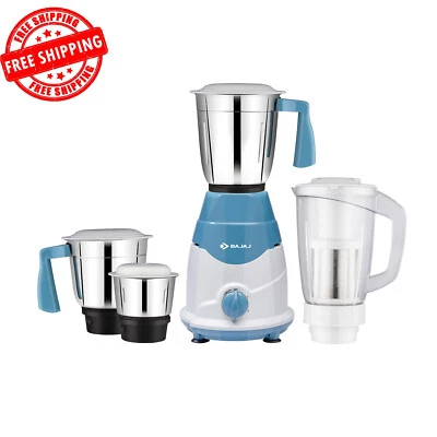 Bajaj Acero 4 Tarros Mezclador Molinillo, 750 Vatios, Bajaj Rex, ‎Modelo-410560, Nuevo Foto 1 de 4