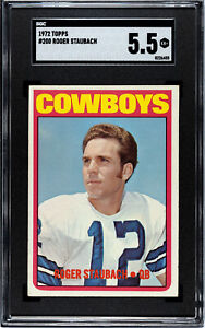 1972 TOPPS #200 ROGER STAUBACH SGC 5.5 ROOKIE 8226455  