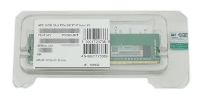HPE 16GB PC4-3200AA DDR4 Dimm 288pin ECC Reg 1.2V P03051-091 P00920-B21 - Image 1 of 3