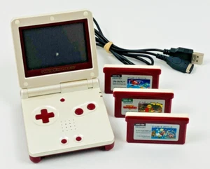 NINTENDO GAMEBOY ADVANCE SP AGS-001 Color Tested GBA W/ 3 Games Charger - Picture 1 of 12
