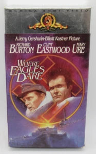WHERE EAGLES DARE VHS VIDEO MOVIE, CLINT EASTWOOD, MARY URE, RICHARD BURTON - Picture 1 of 2