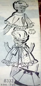 *LOVELY VTG 1960s GIRLS DRESS & PANTIES Sewing Pattern 2 Years - Picture 1 of 1