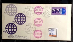 87081- BRAZIL 1979 EXCLUSIVE COVER w/ 3x ATM 1-UPU DAY 23-9-79 - ONLY 10 ISSUED - Picture 1 of 1