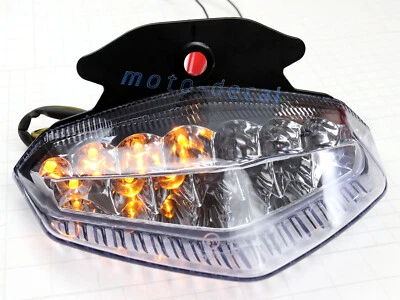 Luz trasera/trasera LED para Hypermotard 796/1100 2009-2012 señales de giro de freno transparentes Foto 1 de 4