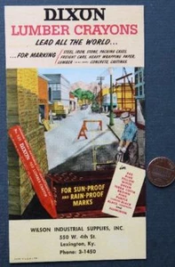 1940-50er Ära Lexington Kentucky Dixon Holzstifte Firmenlogo Tintenlöscher! - Bild 1 von 1