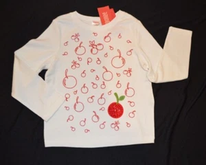 Gymboree Sweet CUPCAKE CUTIE Ivory Top cherries & appl sequin cherry NWT 5 7 8 - Picture 1 of 3
