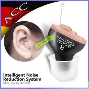 2023 Mini Digital Hörgeräte Hörhilfe Hörverstärker In Ear Invisible Senior DE - Picture 1 of 12