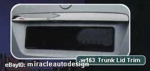 Chrome Stainless Steel Trunk Lid Trim 1997-2005 Mercedes Benz W163 USA Version - Picture 1 of 6