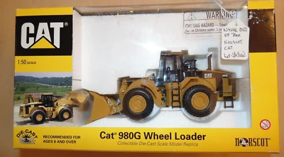 Cargador de ruedas NORSCOT Diecast CAT 980 G escala 1:50 #55027 Foto 1 de 4