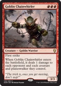 MTG - GOBLIN CHAINWHIRLER - Dominaria (R) - Picture 1 of 1