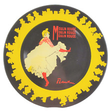 Art Pottery Platter Tray Paris Cabaret Cancan Dancer Toulouse Lautrec French 895