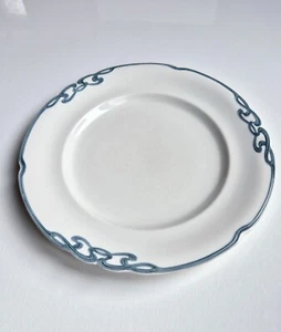 6 + 5 antiguo plato de comedor Villeroy & Boch Art Nouveau plato de comedor azul Olga turquesa - Imagen 1 de 6