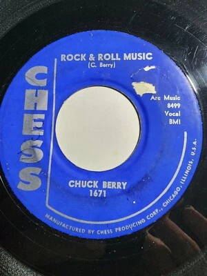 Chuck Berry  ROCK & ROLL MUSIC/blue feeling VG F348 - Image 1 of 2