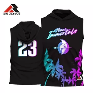Camiseta deportiva personalizada con capucha personalizada - Miami inmortals - 7vs7 - Imagen 1 de 6