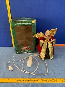 Telco Motionette Animated Illuminated Christmas Angel Tree-Top HEAD NOT MOVING - Picture 1 of 10