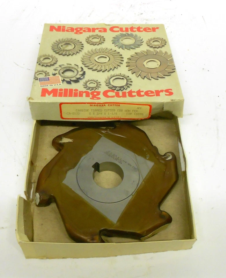 NIAGARA MILLING CUTTERS, 6 TEETH, 6 X 3/4 X 1-1/4 - Image 1 of 3