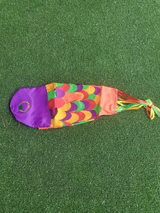 🕉 BALI COLOURFUL FISH, WIND SOCK KITE. HOME DECOR, ORNAMENTAL, FLAG, BINTANG. - Picture 1 of 7
