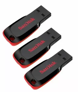 SanDisk Blade 8GB 16GB 32GB 64GB 128GB USB Flash Drive Memory Stick Pen lot UK - Picture 1 of 19