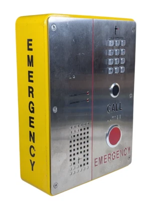 Estación telefónica de emergencia Talkaphone ETP-500ECK compatible con ADA con gabinete meteorológico Foto 1 de 4