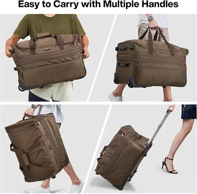 Hanke 22" Expandable Luggage Suitcase w/ Wheels Foldable Carryon Check-In BNIB - Image 1 of 4