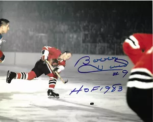 BOBBY HULL Autographed Signed 8" x 10 Hockey Photo Chicago Blackhawks COA - Picture 1 of 1