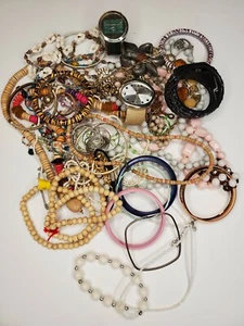 Costume Jewelry vintage new Lot Mixed Bracelets Necklace Pins Watches Earrings 2 - Picture 1 of 4