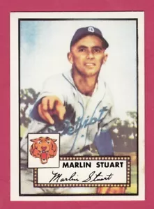 1952 Topps Reprint # 208 Marlin Stuart - Detroit Tigers - Picture 1 of 11