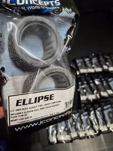 Jconcepts Ellipse 2.2" Buggy 2WD & 4WD Rear Tire Tyre - 3196 - 01 AQUA (2 Piece) - Picture 1 of 2