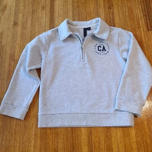 Janie & Jack Boys SweatShirt OR Jacket Collared 5"Zip SanFran USA Emblem NWOT 6 - Picture 1 of 8