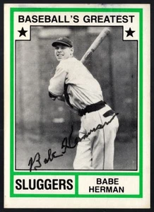 1982 TCMA Baseball's Greatest Signed Babe Herman Auto - Picture 1 of 3