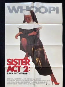 Vintage 1992 Original Sister Act 2 Movie Poster 40” X 27” Whoopi Goldberg - Picture 1 of 8