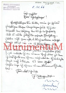 Karte KIRCHENMALER F. Endhardt / Günzburg, AK Hinterhornbach Goldbestellung 1966 - Bild 1 von 2
