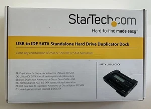 Startech USB to IDE SATA Standalone Hard Drive Duplicator Dock 1:1 UNIDUPDOCK - Picture 1 of 6