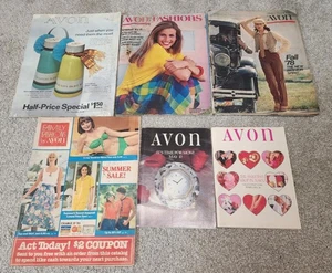 RARE! LOT of 6 Vintage Avon Magazines Catalogs 1969 1977 1978 1983 1992 Large Sm - Foto 1 di 2