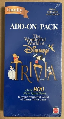 SEALED The Wonderful World of Disney TRIVIA ADD-ON PACK 800 New Questions Family - Image 1 of 4