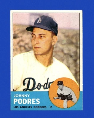 1963 Topps Set-Break #150 Johnny Podres como nuevo *GMCARDS* Foto 1 de 2