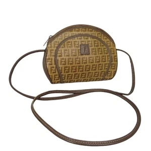 FENDI Schultertasche braun Leder Vintage echt aus Japan - Bild 1 von 24