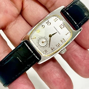 VTG! Hamilton Boulton 6265 Small Second Silver 26mm Quartz Women's Watch RUNS! - Picture 1 of 12