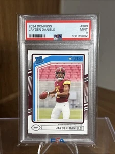 2024 Panini Donruss - Rated Rookie #389 Jayden Daniels (RC) PSA 9 MINT - Bild 1 von 2