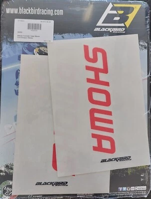 BLACKBIRD RACING ADESIVI FORCELLA SHOWA TRASPARENTI IN CRYSTALL PER FODERI MOTO ENDURO CROSS