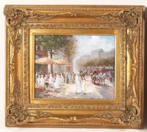 T E Pencke Original Ölgemälde auf Karton - Bild 1 von 3