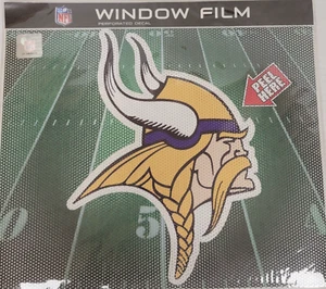 NFL Minnesota Vikings Window Film Decal - 10" x 8", NEW - Picture 1 of 5