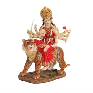 Durga Hindu Göttin Statue Figur - Bild 1 von 2