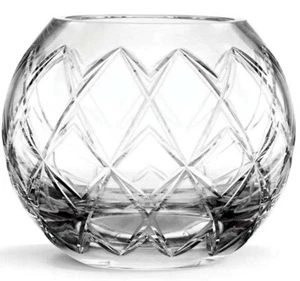 Kate Spade Calhoun Court Rose Bowl Etched Crisscross 7"W Lead Free by Lenox New - Picture 1 of 2