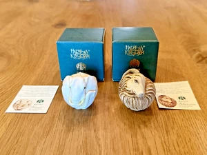 Harmony Kingdom GLEASON The Ram & LOUIS the Elephant HARD BODY Roly Poly VINTAGE - Imagen 1 de 7