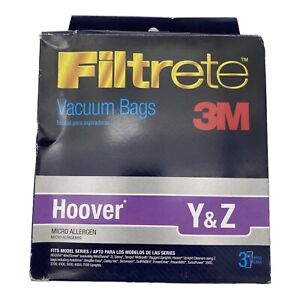 Lot Of 7 3M Filtrete Vacuum Bags Hoover Y & Z for Hoover WindTunnel Uprights
