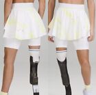 Size 6 NWT Lululemon Court Rival HR Skirt Extended Liner in White Yellow Stripe