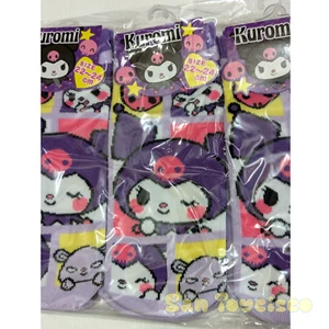 Sanrio Socks Kuromi Skull Purple Polyester Elastic 22-24cm Cute Gift JP - Picture 1 of 2