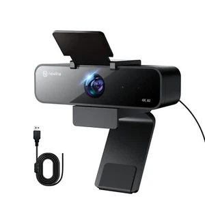 NewlineWork Webcam PC 4k avec Microphone antibruit 3 Modes AI et 2 contrôles ... - Photo 1/7